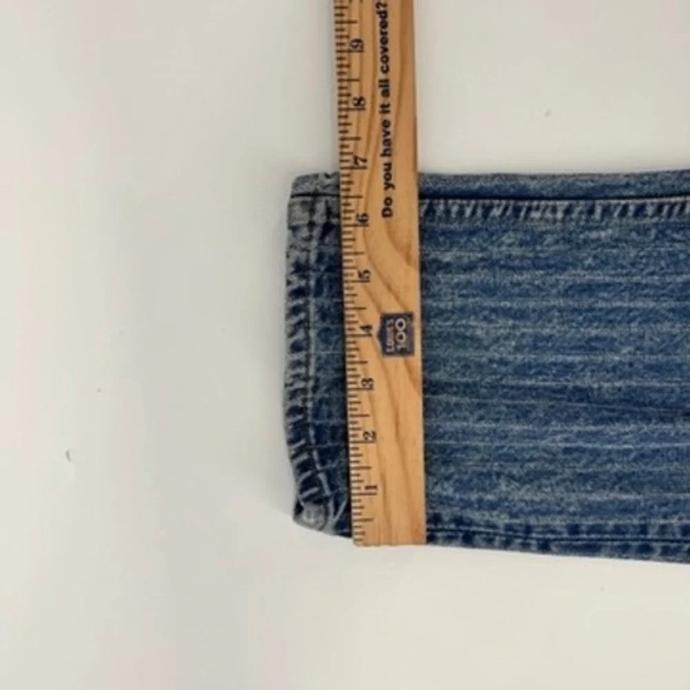 Vintage Levi's 501xx Hickory Pinstripe Jeans Mens 28x32 Blue USA Button Fly Rare